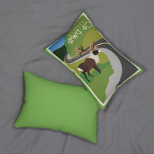 Load image into Gallery viewer, HWY 40 Spun Polyester Lumbar Pillow