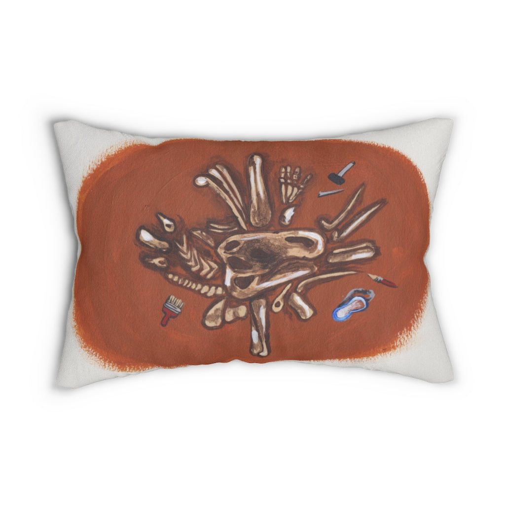 Maple Leaf Paleontology Spun Polyester Lumbar Pillow
