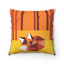 Load image into Gallery viewer, Fox Quilt Design Spun Polyester Square Pillow