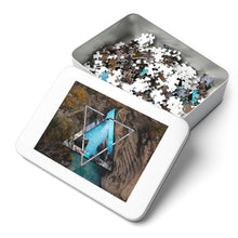 Load image into Gallery viewer, Athabasca Falls Polyscape Jigsaw Puzzle (252, 500-Piece)