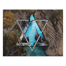 Load image into Gallery viewer, Athabasca Falls Polyscape Jigsaw Puzzle (252, 500-Piece)