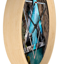 Load image into Gallery viewer, Athabasca Falls Polyscape Wall clock