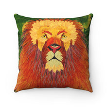 Load image into Gallery viewer, Leaf Lion Spun Polyester Square Pillow