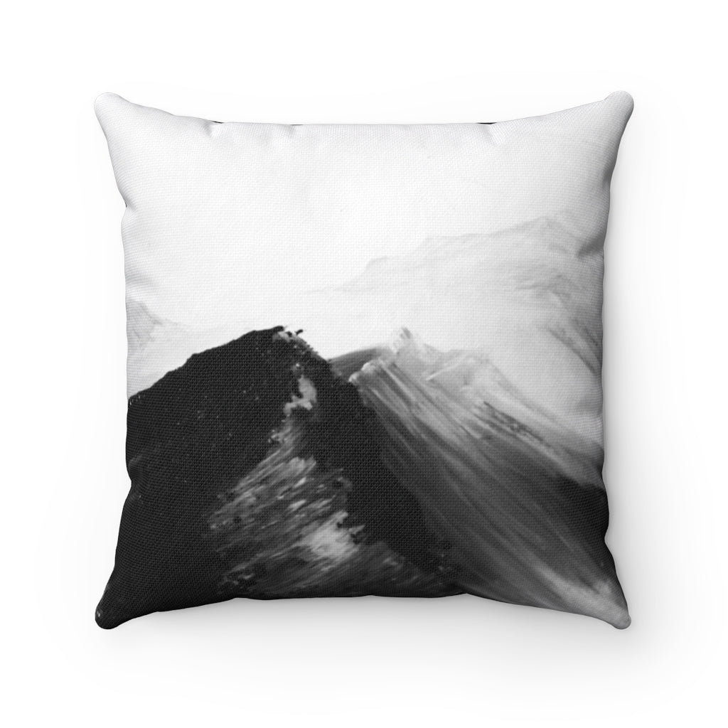 Coal Mountains Spun Polyester Square Pillow