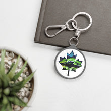 Load image into Gallery viewer, Maple Leaf Northern Lights Keyring Tag
