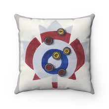Load image into Gallery viewer, Maple Leaf Curling Spun Polyester Square Pillow

