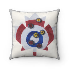 Load image into Gallery viewer, Maple Leaf Curling Spun Polyester Square Pillow