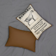 Load image into Gallery viewer, Nubian Goat Spun Polyester Lumbar Pillow