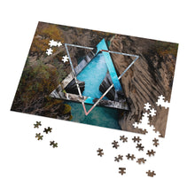 Load image into Gallery viewer, Athabasca Falls Polyscape Jigsaw Puzzle (252, 500-Piece)