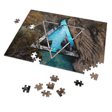 Load image into Gallery viewer, Athabasca Falls Polyscape Jigsaw Puzzle (252, 500-Piece)