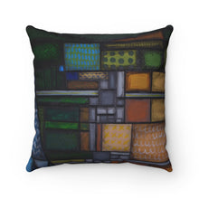 Load image into Gallery viewer, Alberta Patchwork Spun Polyester Square Pillow