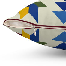 Load image into Gallery viewer, Four Corners Quilt Spun Polyester Square Pillow
