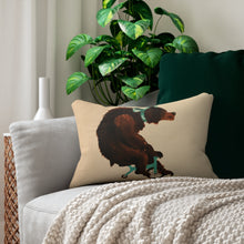 Load image into Gallery viewer, Circus Cycle Spun Polyester Lumbar Pillow