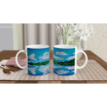 Load image into Gallery viewer, Natural Mirror White 11oz Ceramic Mug