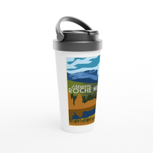 Load image into Gallery viewer, Roche Miette White 15oz Stainless Steel Travel Mug