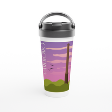 Load image into Gallery viewer, Marlboro White 15oz Stainless Steel Travel Mug