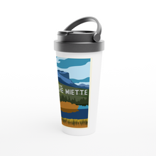 Load image into Gallery viewer, Roche Miette White 15oz Stainless Steel Travel Mug