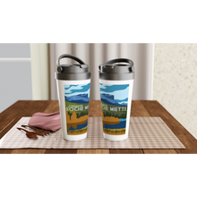 Load image into Gallery viewer, Roche Miette White 15oz Stainless Steel Travel Mug