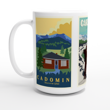 Load image into Gallery viewer, Cadomin, Robb and Cardinal Divide Combo White 15oz Ceramic Mug