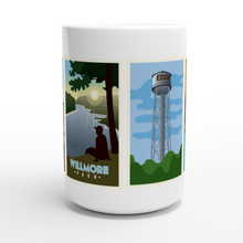 Load image into Gallery viewer, Edson Motors, Willmore Park, Water Tower, and Mcleod River White 15oz Ceramic Mug