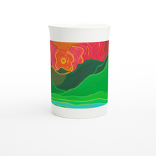 Load image into Gallery viewer, Rolling Hills White 10oz Porcelain Slim Mug