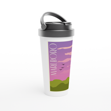 Load image into Gallery viewer, Marlboro White 15oz Stainless Steel Travel Mug