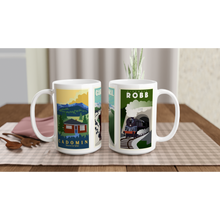 Load image into Gallery viewer, Cadomin, Robb and Cardinal Divide Combo White 15oz Ceramic Mug