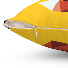 Load image into Gallery viewer, Fox Quilt Design Spun Polyester Square Pillow
