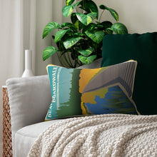 Load image into Gallery viewer, Beaver Boardwalk Spun Polyester Lumbar Pillow
