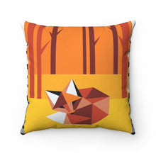 Load image into Gallery viewer, Fox Quilt Design Spun Polyester Square Pillow
