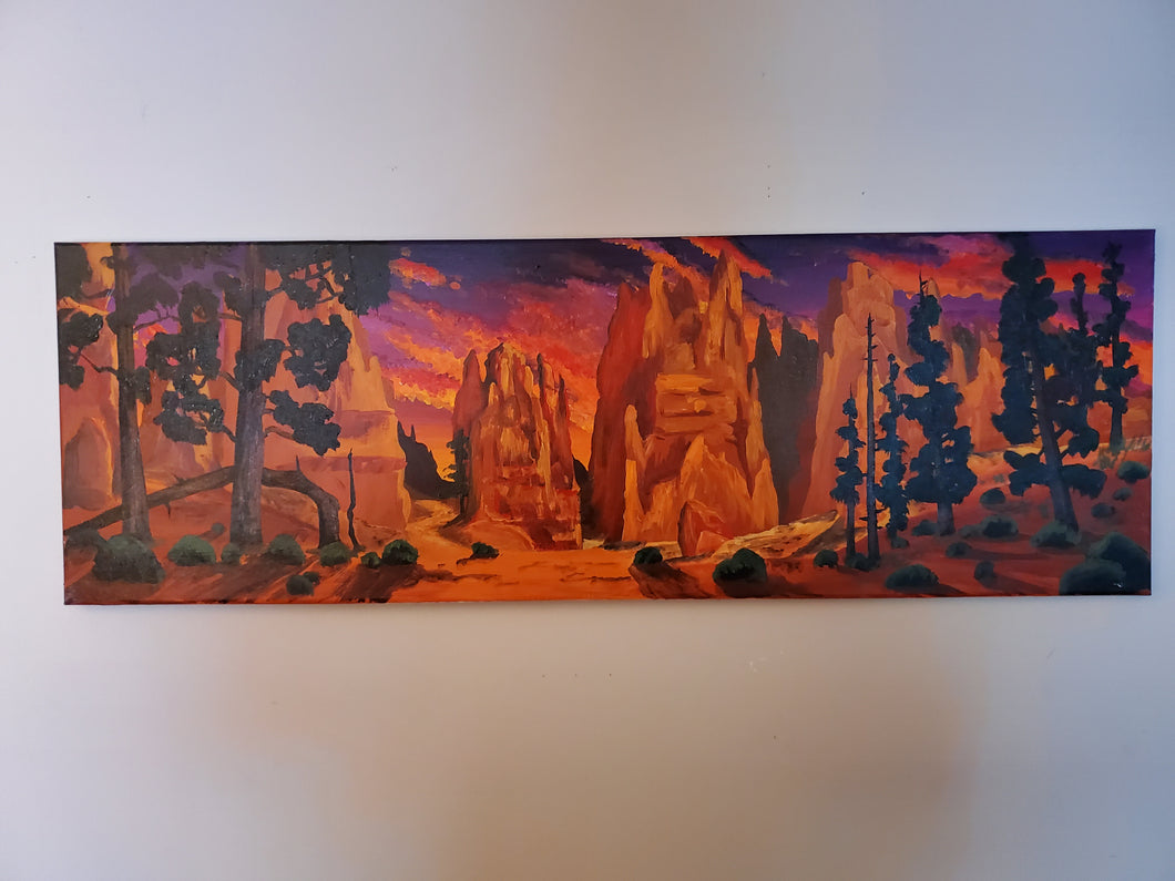 The Canyon Entrance-Inspired by Stallion of the Cimarron Original Painting