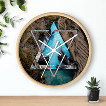 Load image into Gallery viewer, Athabasca Falls Polyscape Wall clock
