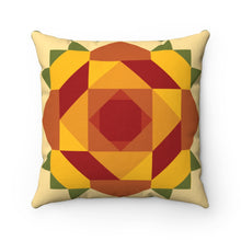 Load image into Gallery viewer, Rose Quilt Spun Polyester Square Pillow
