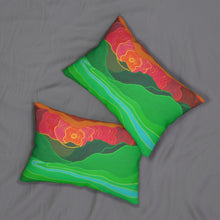 Load image into Gallery viewer, Rolling Mountains Spun Polyester Lumbar Pillow
