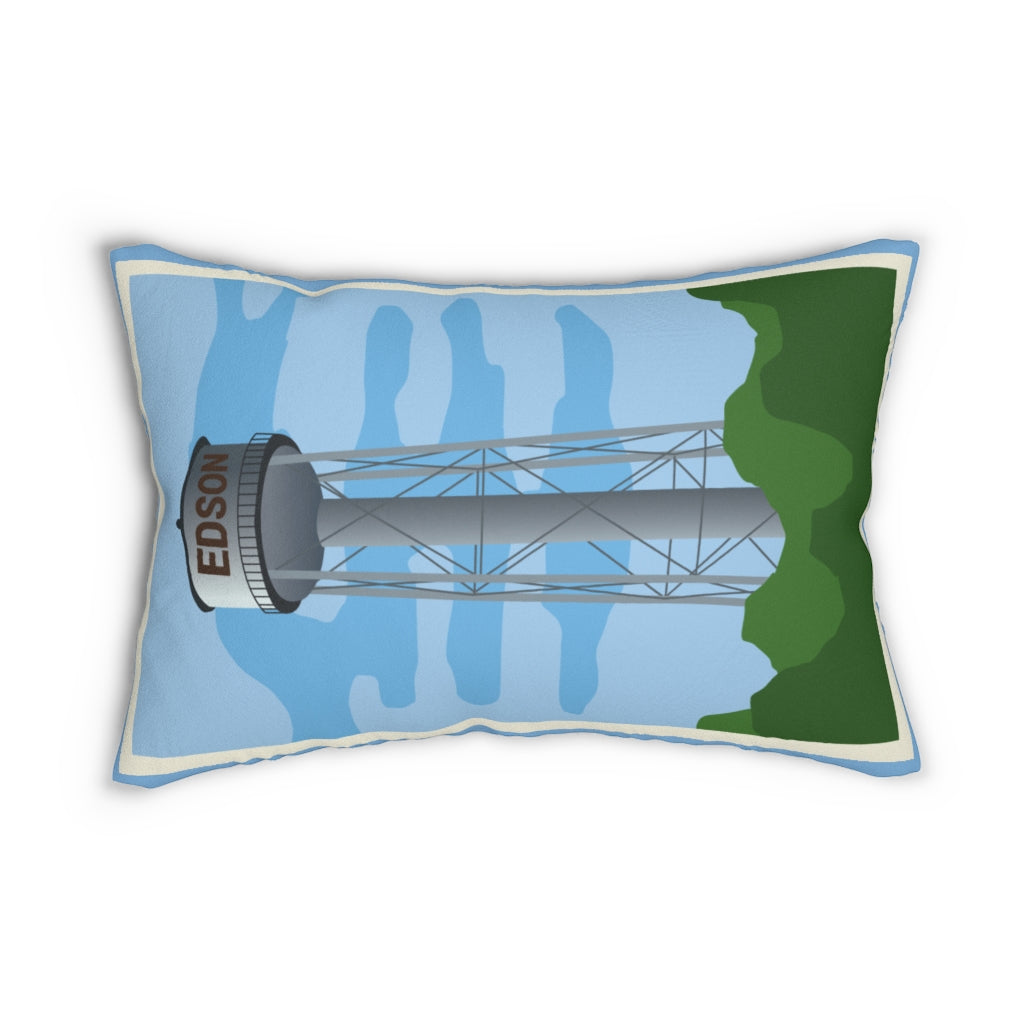 Edson Water Tower Spun Polyester Lumbar Pillow