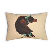 Load image into Gallery viewer, Circus Cycle Spun Polyester Lumbar Pillow
