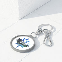 Load image into Gallery viewer, Maple Leaf Rocky Mountains Keyring Tag
