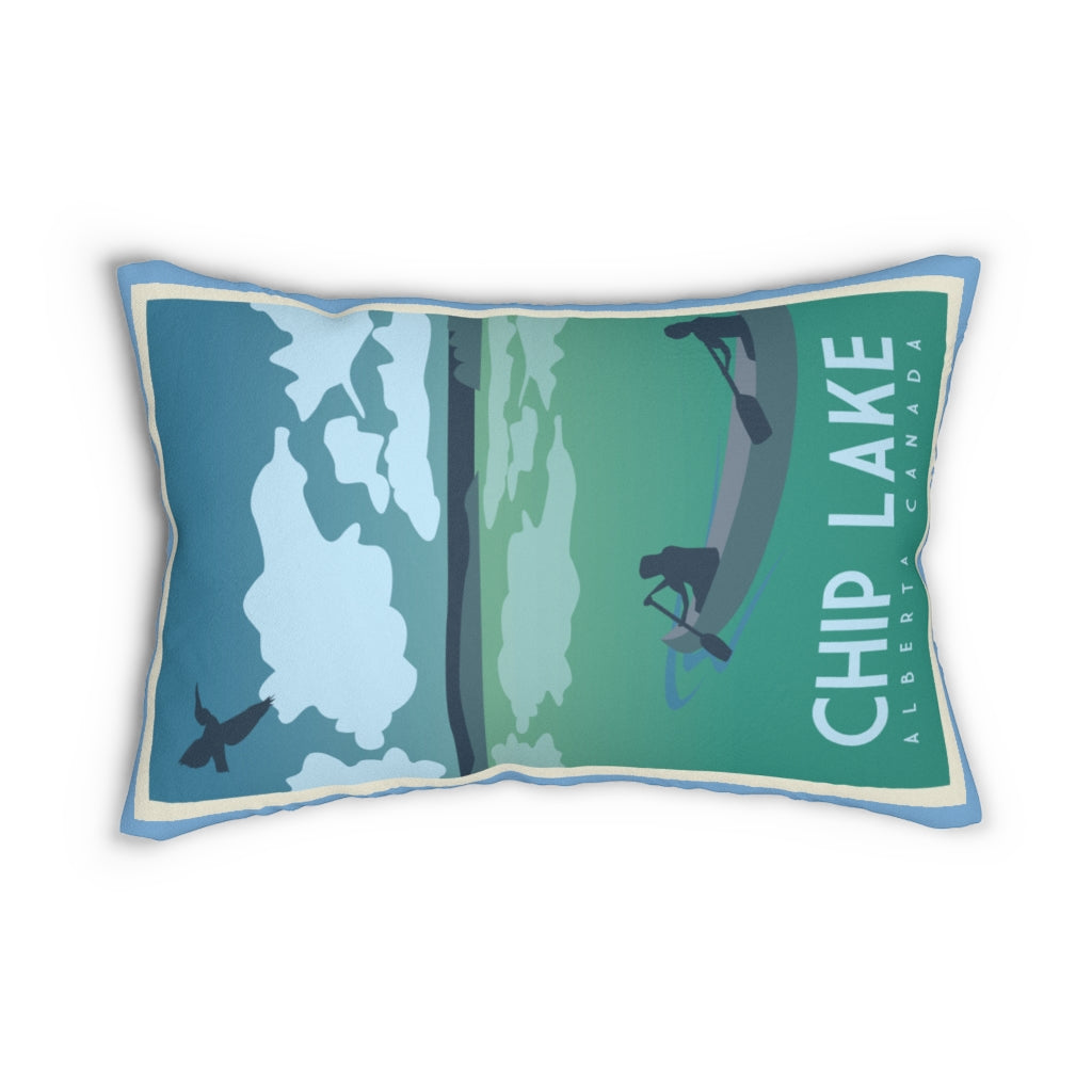 Chip Lake Spun Polyester Lumbar Pillow