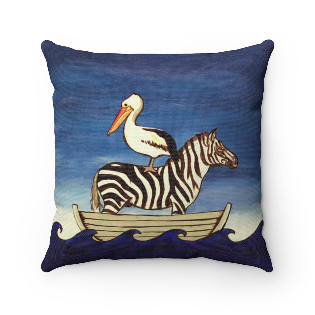 Life of Mems Spun Polyester Square Pillow