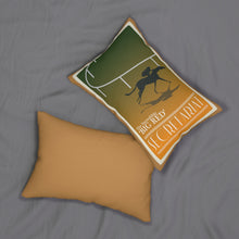 Load image into Gallery viewer, Secretariat Racing Horse Spun Polyester Lumbar Pillow
