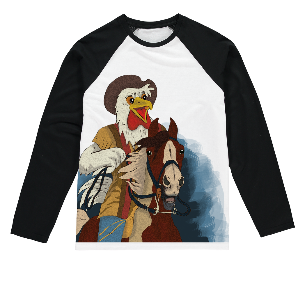 Rooster Bill Sublimation Baseball Long Sleeve T-Shirt
