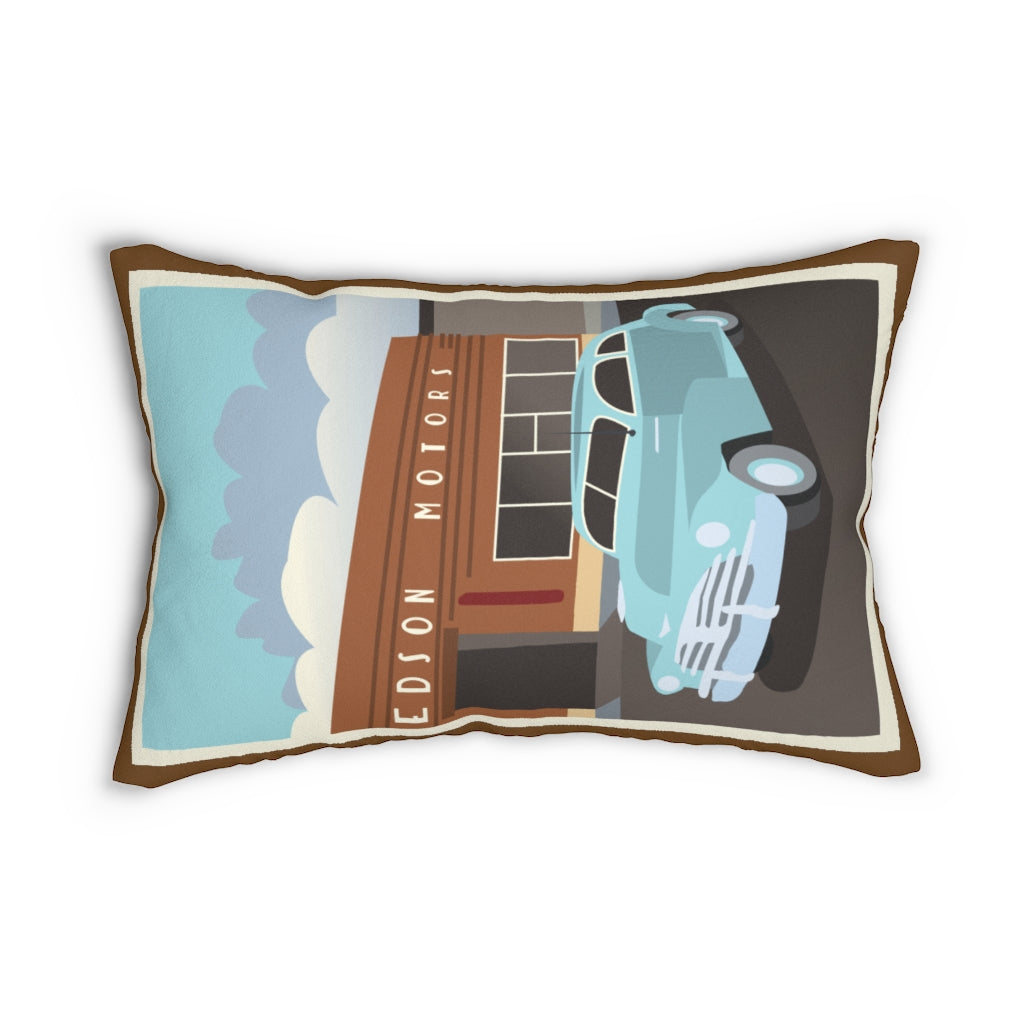 Edson Motors Spun Polyester Lumbar Pillow