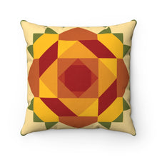 Load image into Gallery viewer, Rose Quilt Spun Polyester Square Pillow

