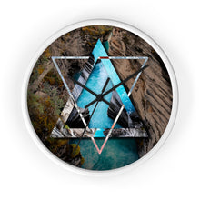 Load image into Gallery viewer, Athabasca Falls Polyscape Wall clock

