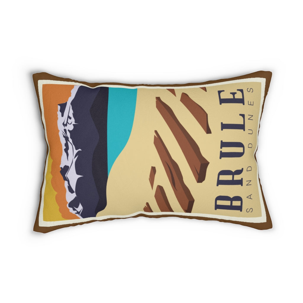 Brule Sand Dunes Spun Polyester Lumbar Pillow