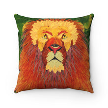Load image into Gallery viewer, Leaf Lion Spun Polyester Square Pillow
