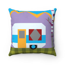 Load image into Gallery viewer, Camper Quilt Spun Polyester Square Pillow
