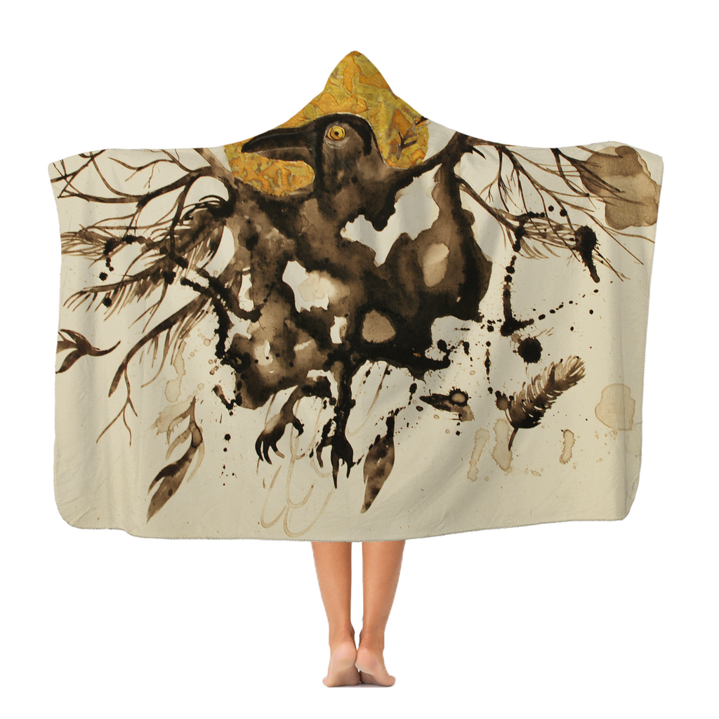 Black Guardian Premium Adult Hooded Blanket