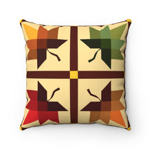 Load image into Gallery viewer, The Four Leaves Quilt Spun Polyester Square Pillow
