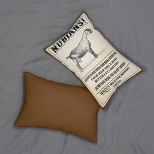 Load image into Gallery viewer, Nubian Goat Spun Polyester Lumbar Pillow
